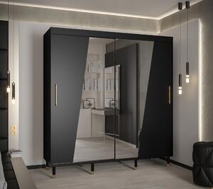 Šatní skříň Abi Calipso Rho Barva korpusu: Bílá, Rozměry: 200 cm, Dveře: Bílá + zrcadlo