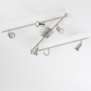 LED Bodové svítidlo 6xGU10/5W/230V matný chrom