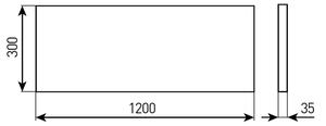 LED Koupelnový podhledový panel STELLA LED/28/32/36/40W/230V 30x120 cm IP44