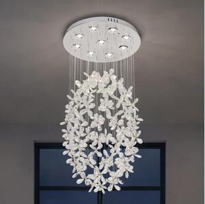LED Křišťálové stropní svítidlo SAMOA LED/30W/230V pr. 40 cm lesklý chrom + DO