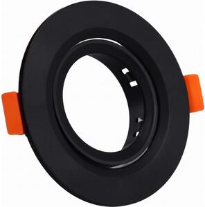 Rámeček pro podhledové svítidlo GU10 pr. 9 cm černá