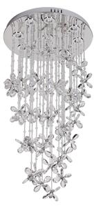 LED Křišťálové stropní svítidlo SAMOA LED/30W/230V pr. 40 cm lesklý chrom + DO