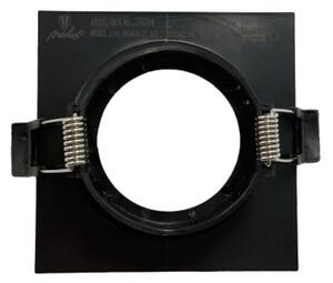 Rámeček pro podhledové svítidlo GU10 8,6x8,6 cm černá