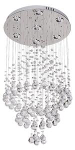 LED Křišťálové stropní svítidlo NAURU LED/24W/230V pr. 40 cm lesklý chrom + DO