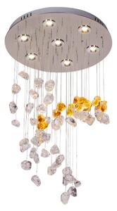 LED Křišťálové stropní svítidlo AVARA LED/24W/230V pr. 40 cm lesklý chrom + DO