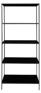 Černá kovová knihovna 80x170x36 cm Vita – House Nordic