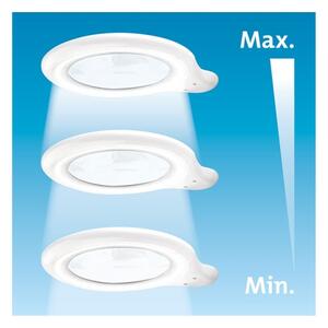 Extol - LED Stmívatelná stolní lampa s lupou LED/10W/230V bílá