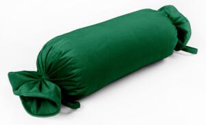 Biante Sametový polštář válec bonbon Velvet Premium SVP-032 Zelený 15x40 cm