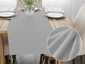 Biante Sametový běhoun na stůl Velvet Premium SVP-027 Světle šedý 35x120 cm