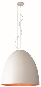 Nowodvorski Lighting Závěsné svítidlo na lanku 10325 EGG bílá/měděná XL