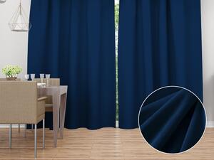 Biante Sametový závěs Velvet Premium SVP-029 Námořnická modrá - šířka 135 cm 135x140 cm