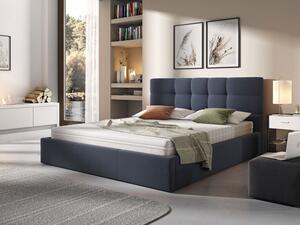 Čalouněná manželská postel 180x200 GLENDALE 2 - modrá