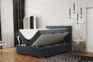 Pohodlná postel ILIANA 180x200 - tmavě šedá