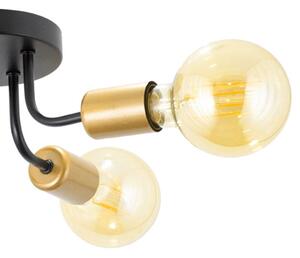Toolight, závěsné svítidlo 5xE27 APP1118-5C, černá-zlatá, OSW-01461