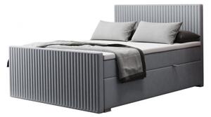 Komfortní manželská postel FELICITA 200x200 - světle šedá