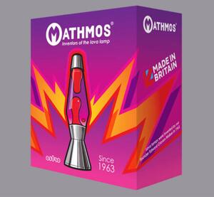 Mathmos Astro Gold, originální lávová lampa, zlatá s modrou tekutinou a zelenou lávou, 43cm