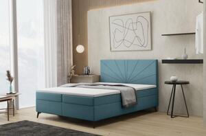 Manželská postel FILOMENA 200x200 - modrá