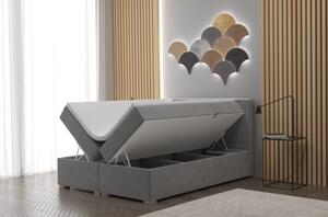 Manželská postel PAVLINA 160x200 - tmavě šedá