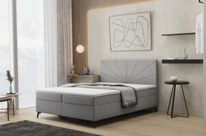 Manželská postel FILOMENA 200x200 - šedá