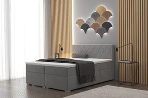 Manželská postel PAVLINA 200x200 - šedá