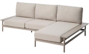 Kave Home Béžová zahradní rohová pohovka Vathi 250 cm, pravá