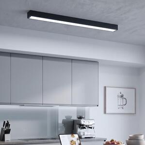 LED Přisazený/lustr na lanku LED/44W/230V 6000K 120 cm černá