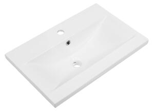 Koupelnová skříňka s keramickým umyvadlem Agria 60 - bílá