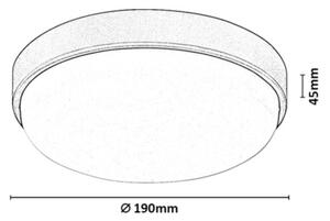 Rabalux 77224 - LED Venkovní stropní svítidlo HORT2 LED/14W/230V IP54 bílá