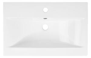 Koupelnová skříňka s keramickým umyvadlem Agria II W 60 - bílá