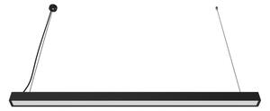 LED Přisazený/lustr na lanku LED/44W/230V 3000K 120 cm černá