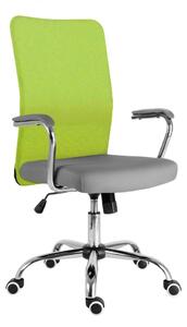 Dětská židle MOON – látka, více barev šedo-reflexní zelená