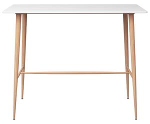 Barový stůl bílý 120 x 60 x 105 cm