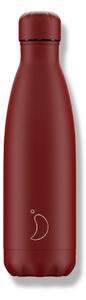 Termoláhev Chilly's Bottles - celá červená - matná 500ml, edice Original
