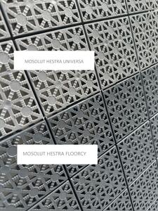 Plastová dlažba Mosolut Hestra, typ Floorcy, tmavě šedá