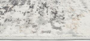 Makro Abra Kulatý koberec PORTLAND G509A Moderní abstraktní bílý šedý hnědý Rozměr: průměr 120 cm