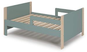 Rostoucí dětská postel liwia 90 x 140 (190) cm zelená