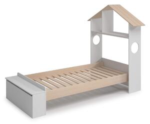 Dětská postel sadeo 90 x 190 cm bílá