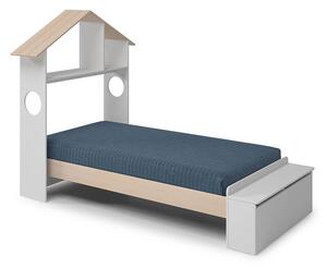 Dětská postel sadeo 90 x 190 cm bílá