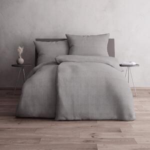 GRUND TANN – krepové povlečení šedé Rozměr: 135x200+80x80 cm