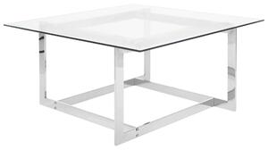 Konferenční stolek CRYSTAL Bezpečnostní sklo Stříbrná