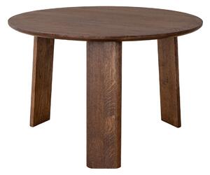 Kulatý dubový konferenční stolek 61 cm tabákový Monti