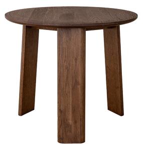 Kulatý dubový konferenční stolek 51 cm tabákový Monti