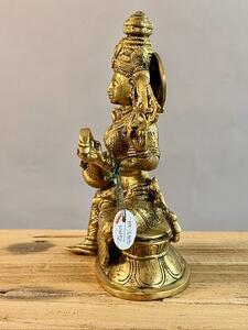 Soška bohyně Saraswati s nástrojem veena – 21 cm