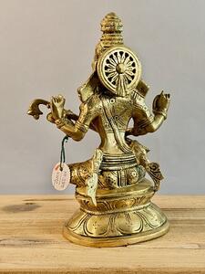 Soška bohyně Saraswati s nástrojem veena – 21 cm