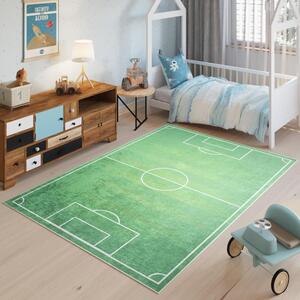 Dětský koberec s motivem fotbalového hřiště