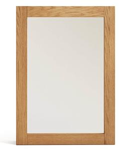Závěsná skříňka se zrcadlem bialu 50 x 70 cm přírodní