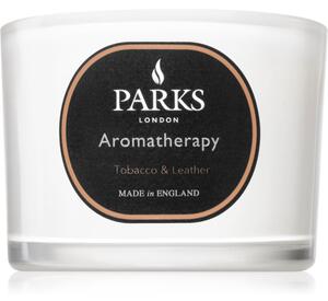 Parks London Aromatherapy Tobacco & Leather vonná svíčka 80 g
