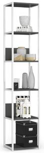 Ak furniture Regál LOFT 40 cm bílý/šedý