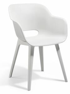 Zahradní židle LAKOLA 2ks | bílá