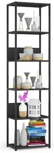 Ak furniture Regál LOFT 50 cm černý